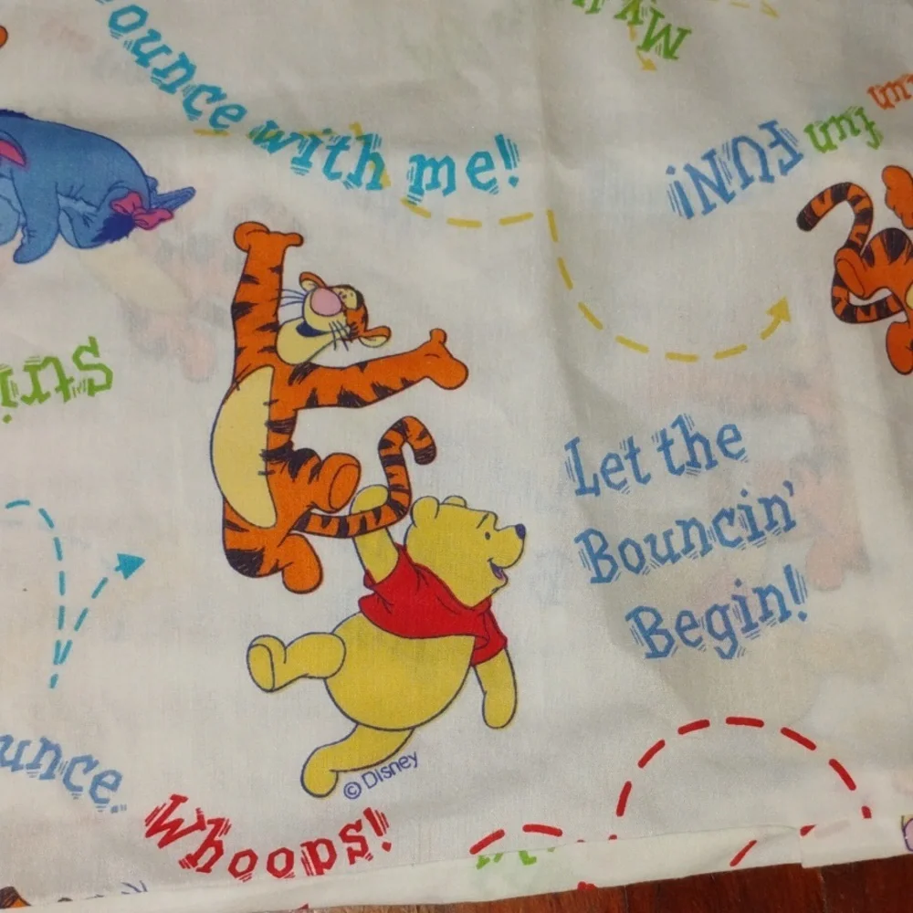 🏰  Disney PILLOWFabric Handmade Pillow Covering 19 X 19 Let the Bouncin' Begin!